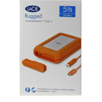 希捷 莱斯 LaCie 5TB雷电Type-C/USB3.1 移动硬盘 Rugged 2.5英寸 便携三防 (套)