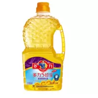 多力 5珍宝食用调和油1.8L 含葵花籽 玉米 花生 芝麻 芥花5种食用油 单桶装