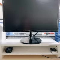 守候阳光电脑显示器增高架底座键盘收纳托物支架白色