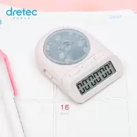 DRETEC 日本进口电子计时器定时器时间管理备考 T-186 粉色