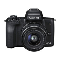 佳能（Canon）（WB）EOS M50 微单相机 数码相机 微单套机 黑色（15-45 微单镜头）Vlog相机 4K