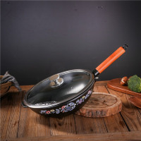 唯都 W-G100钴蓝陶瓷炒锅