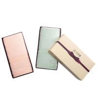 竹印象(BAMBOO IMPRESSION)zyx-03001 紫色蝴蝶结小软盒2 大糖果毛巾1条