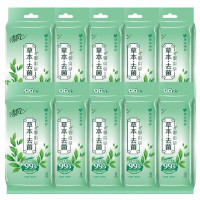 清风 BWA08YU 草本去菌草本清新装加香湿巾纸 单包装