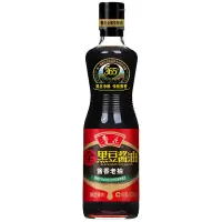 鲁花 调味品 全黑豆酱油500ml 老抽酱香 单瓶装