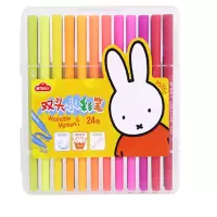 晨光 FCPN0239 双头水彩笔 24色米菲系列绘画彩笔 24支/盒