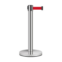 隔离带伸缩带排队栏杆安全2米线护栏杆警戒柱不锈钢警示围栏