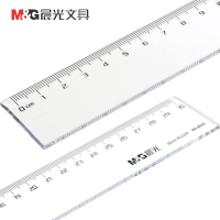 晨光(M&G) ARL96005直尺 学生透明30cm尺子 办公绘图制图测量尺子 5把装 JH 单包装