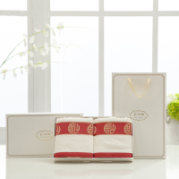 竹印象(BAMBOO IMPRESSION)zyx-jj004 五福临门迷你两件套(迷你盒装) 五福临门毛巾2条