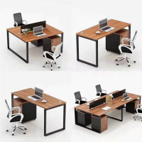 简约办公桌单人位含柜1600*800 单位:张