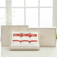 竹印象(BAMBOO IMPRESSION)zyx-jj005 五福临门三件套（米色中盒子）五福临门毛巾3条