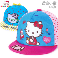 凯蒂猫春季帽子小童儿童帽子2-14岁女宝宝鸭舌帽上秋季款帽子