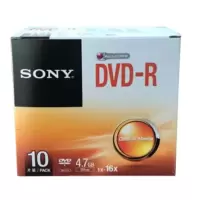 索尼（SONY）DVD-R刻录光盘 单片装