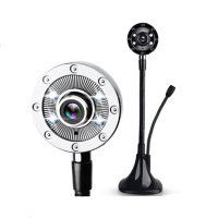 酷客 蓝色妖姬T888摄像头 带麦克风 笔记本台式机通用 usb外接摄像头