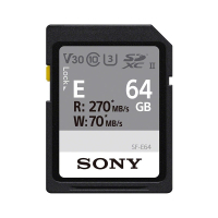 索尼 SONY SF-E64 SD卡 64G 高速读取270MB UHS-II 相机存储卡