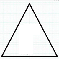 金穗慧采 不合格章三角形边长40mm红胶材质 单个装