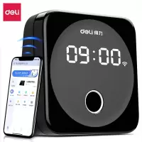 得力(deli)D1智能云指纹打卡机考勤机 WIFI链接打卡机 异地考勤签到考勤机 800枚指纹-D1