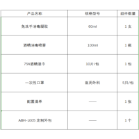 文苏 开学防疫包健康包套装学生小学生幼儿园开学企业复工户外家用旅行便携包(10个装)