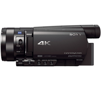索尼FDR-AX100E数码摄像机+沣标fv70电池+索尼NP-FV70充电器+相机包