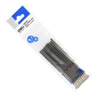 得力圆珠笔芯油笔芯按动式0.7mm圆珠笔笔芯蓝色笔心通用替芯办公用品 6959笔芯100支