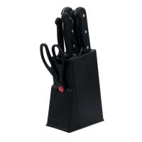 苏宁极物 凯斯拓 家用厨房刀具套装砍骨刀菜刀厨师刀水果刀剪刀8件套SA-821