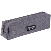 得力(deli)学生大容量笔袋方形铅笔收纳袋 格调灰66683得力(deli)学生大容量笔袋收纳袋 格调灰66683