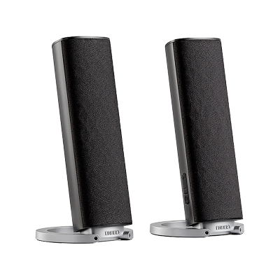 漫步者(EDIFIER)R26T多媒体有源音箱 2.0立体声笔记本桌面台式电脑音箱 哑黑色