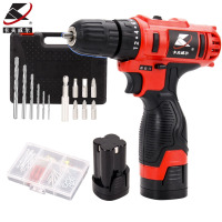 卡夫威尔 15件套14.4V多功能锂电钻套装 日常家用工具箱套装 家居备用手电钻工具组套