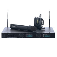 湖山(HUSHAN)会议室一拖二V段无线手持麦克风HS-8.1C