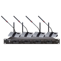 湖山(HUSHAN)会议室一拖四U段无线会议麦克风DS-UX20