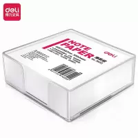 得力(deli)7600 91×87mm/300页带盒抽取式便签纸便条纸便签本办公用品 5盒装