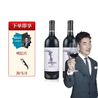 [任贤齐推荐]酷客KOOK红酒海天图Hytitude干红葡萄酒13.5度750mL双支礼袋装