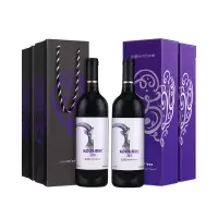 [任贤齐推荐]酷客KOOK海天图干红葡萄酒定制款13.5度750mL双支礼盒装