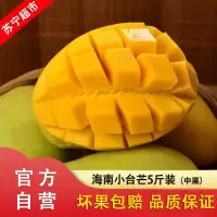 [官方溯源 海南直发]海南小台农芒果5斤装中果单果约80g+ 应季生鲜水果 核薄肉厚(两件合并发货,净9斤)