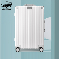 卡帝乐鳄鱼拉杆箱行李箱万向轮小型铝框20寸女男学生24密码皮箱子26旅行箱K647-1