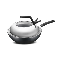 爱仕达(ASD) CF30Z3TG 锅具 锈不了炒锅.可立盖