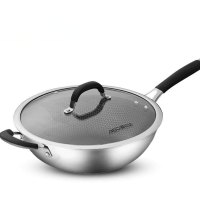 爱仕达(ASD) CC30E2Q 锅具 晶刚甲复合钢蜂窝 炒锅