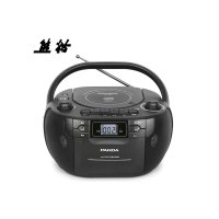 熊猫(PANDA) CD-107录音机磁带播放机CD机磁带机学生英语卡带录音机胎教机CD光盘收音机 标配黑色+8GU盘