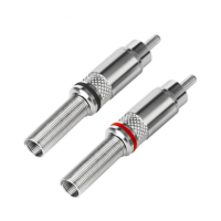 莲花头 RCA 焊接公头