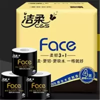 洁柔 JJ168-01 有芯Face卫生纸 140g 4层 10+2卷 （6提箱） 单位：提
