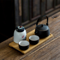 大润窑 典雅谷物 日式提梁5件套