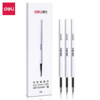 得力(deli)旋转中性笔芯 S99签字笔专用替芯 3支/盒S210