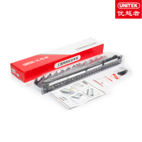 优越者 T003A 六类非屏蔽24口网络配线架 黑色