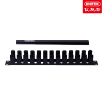 优越者 T008A 12档24口工程级金属理线架 2个装 黑色