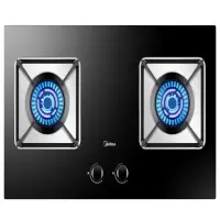 美的(Midea)JZT-Q39一级能效4.5大火力燃气灶台面嵌入式燃气炉具灶具钢化玻璃双灶台 煤气灶煤气炉 单台装