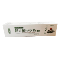 舒口健中草药三七花牙膏100g