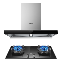 老板(ROBAM)油烟机灶具烟灶套餐欧式21立方双腔吸烟烟灶套装60N0+57B0(天然气)