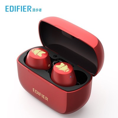 EDIFIER/漫步者 W3漫威版钢铁侠 无线蓝牙耳机真无线迷你运动防水通用 红色