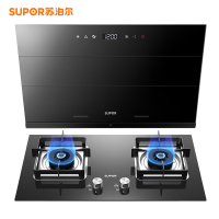 苏泊尔(SUPOR)J613S+P10抽吸油烟机燃气灶烟灶套装 触控式侧吸式灶具套餐自动清洗20立方(天然气)