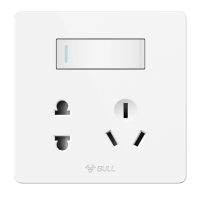 公牛(BULL) 开关插座 G12系列 一开双控五孔带开关插座86型暗装面板插座G12E334